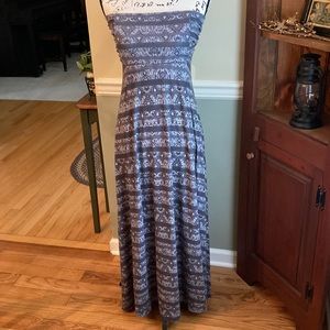 Athleta convertible gray print dress/skirt